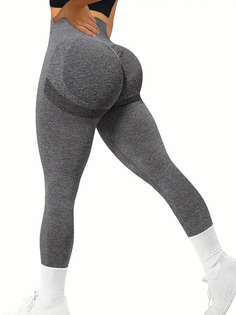 Cintura alta yoga calça activewear feminino para correr ciclismo e ginásio hip levantamento e calças de emagrecimento leggings cor sólida