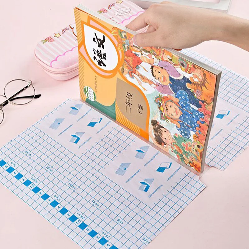 10 Sheets A4/16K/25K Transparent Self Adhesive Book Cover Wrapper Waterproof Book Wrap Paper Film Matte Clear Notebook Protector