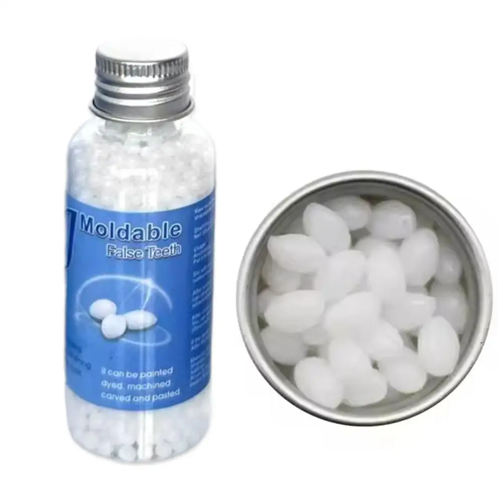 1~8PCS 30ml Resin Temporary Tooth Repair Granules Teeth Filling Tooth Glue Moldable False Gaps Teeth Broken Solid Missing V9C2