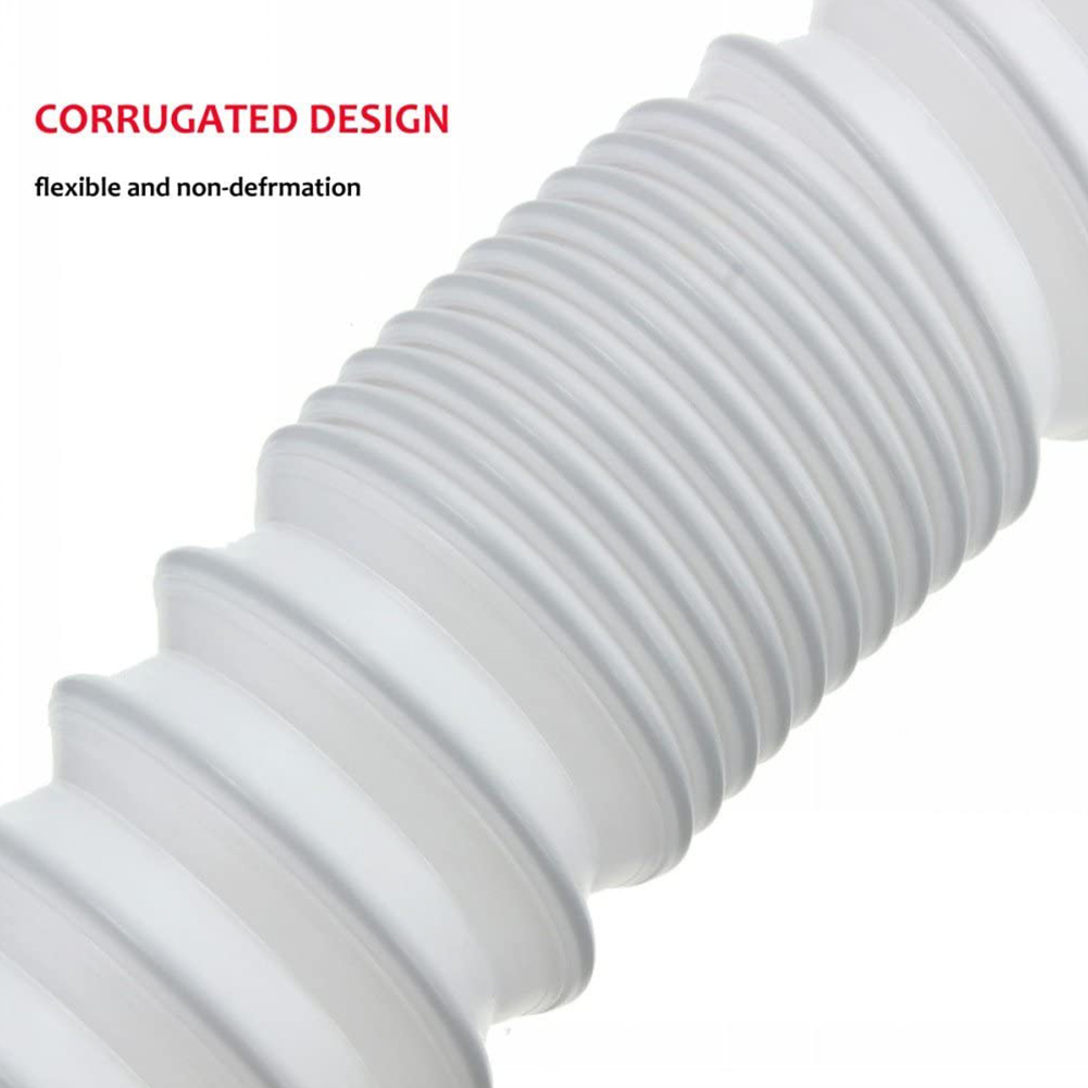 Trap Connector Kitchen Syphon Telescopic Hand Tighten To Install It No Need Tools Sink Flexible Waste Pipe