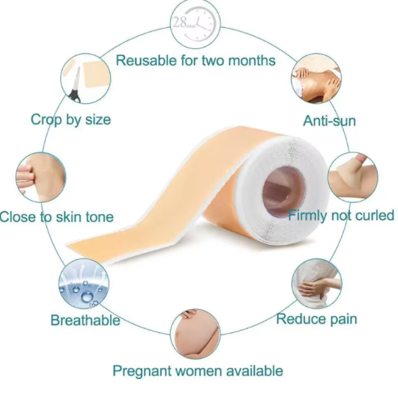 4cmx150cm Silicone Scar Sheets Removal Strips Silicone Gel Scar Strip For Acne Keloid Surgery Burn Treatment Scar Patch Hot Sale