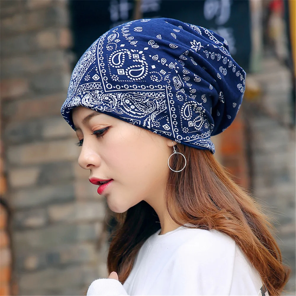 高品質の女性ビーニーキャップ春の女性ビーニー帽子女性のためのキャップ 2 方法着用ボンネットフェスティバルギフト
