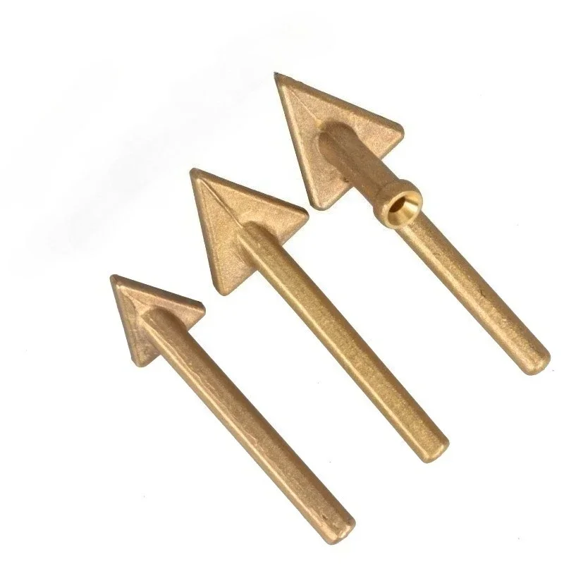 3pc Soldering Iron Tips Set Copper Triangular Smoothing Head Replacement Tips for 80Watt Plastic Welder Repair Tool