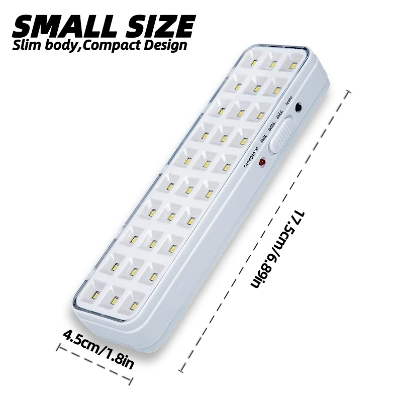 Luz LED de emergencia, linterna recargable portátil para el hogar, linterna de Camping, lámpara de salida automática montada en la pared, luz de trabajo interior