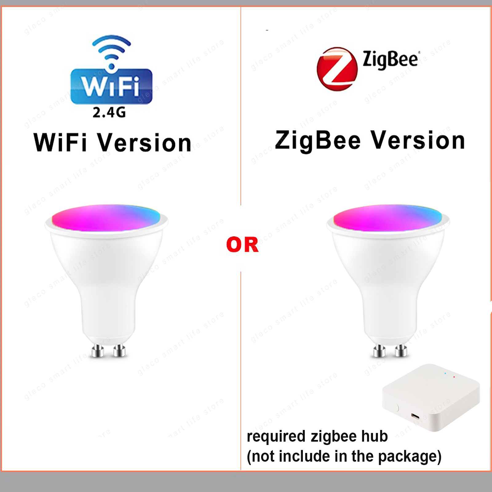 Ewelink Zigbee LED Bulbs GU10 Wifi Smart LED Lamp RGB CW WW LED Light Bulb Works With Alexa Google Yandex Smartthings