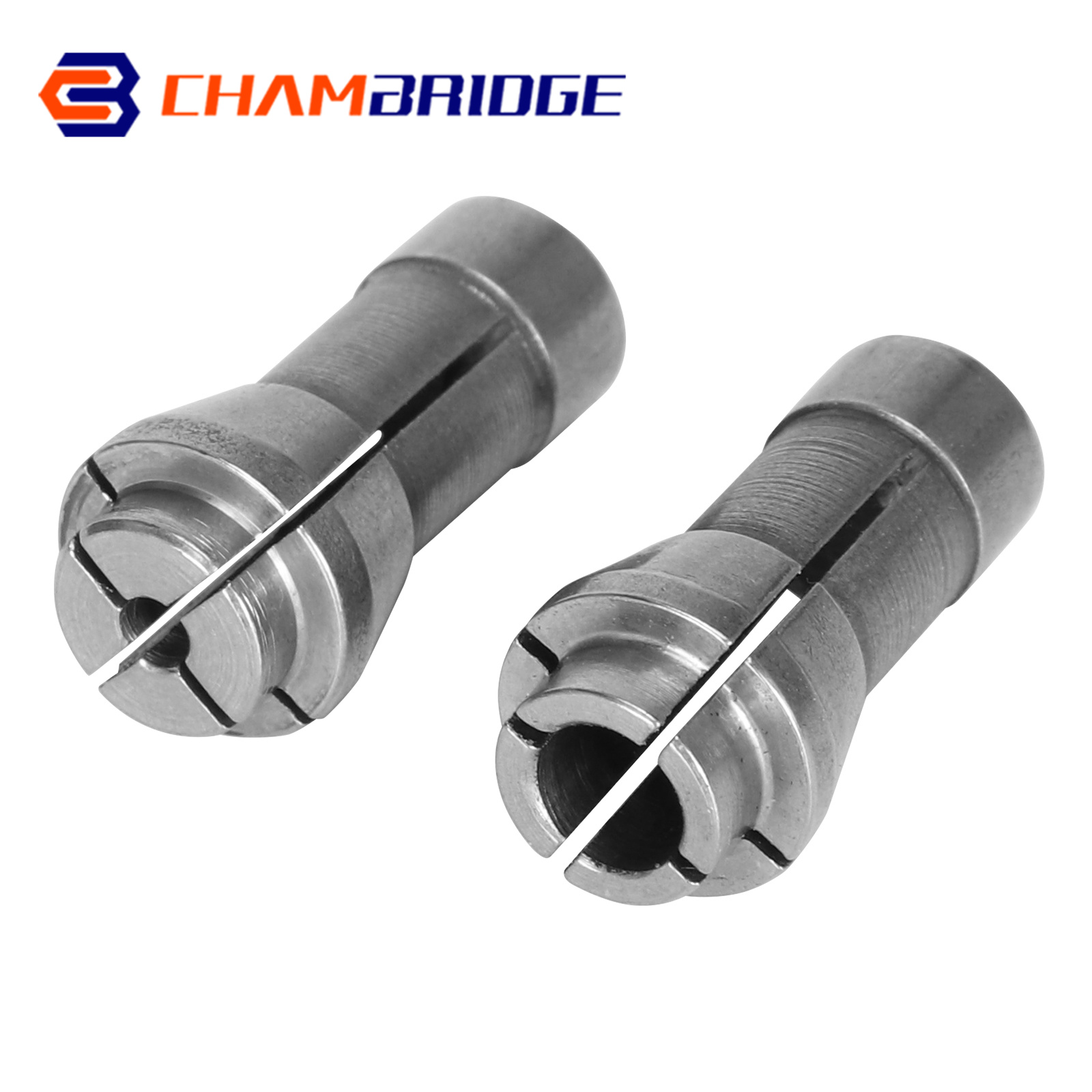 3 ミリメートル-6.35 ミリメートルダイグラインダーコレット高炭素鋼彫刻機チャッククランプツール研磨部品 1 個