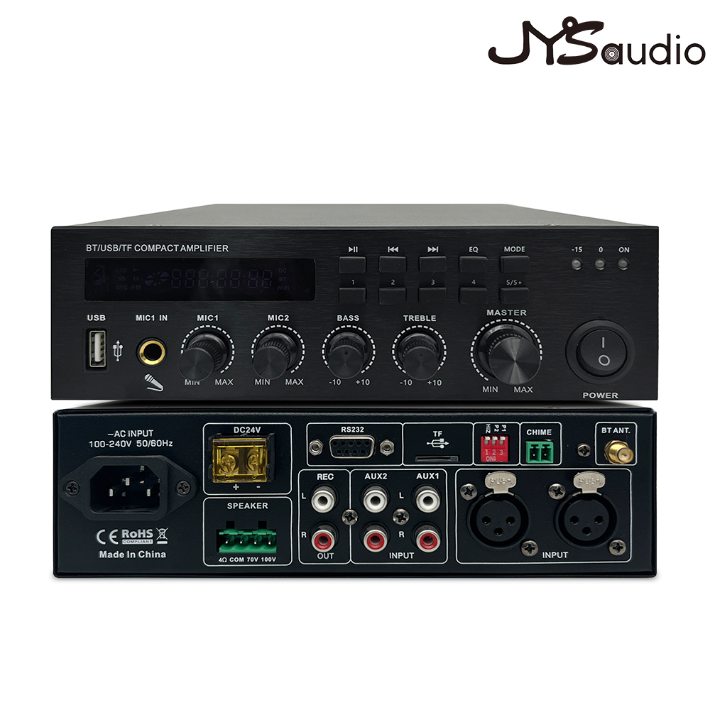 Bluetoothと互換性のあるパワーアンプ,100v,70v,60w,HiFiステレオ,ベース,車,カラオケ,映画,デジタルスピーカーと互換性があります