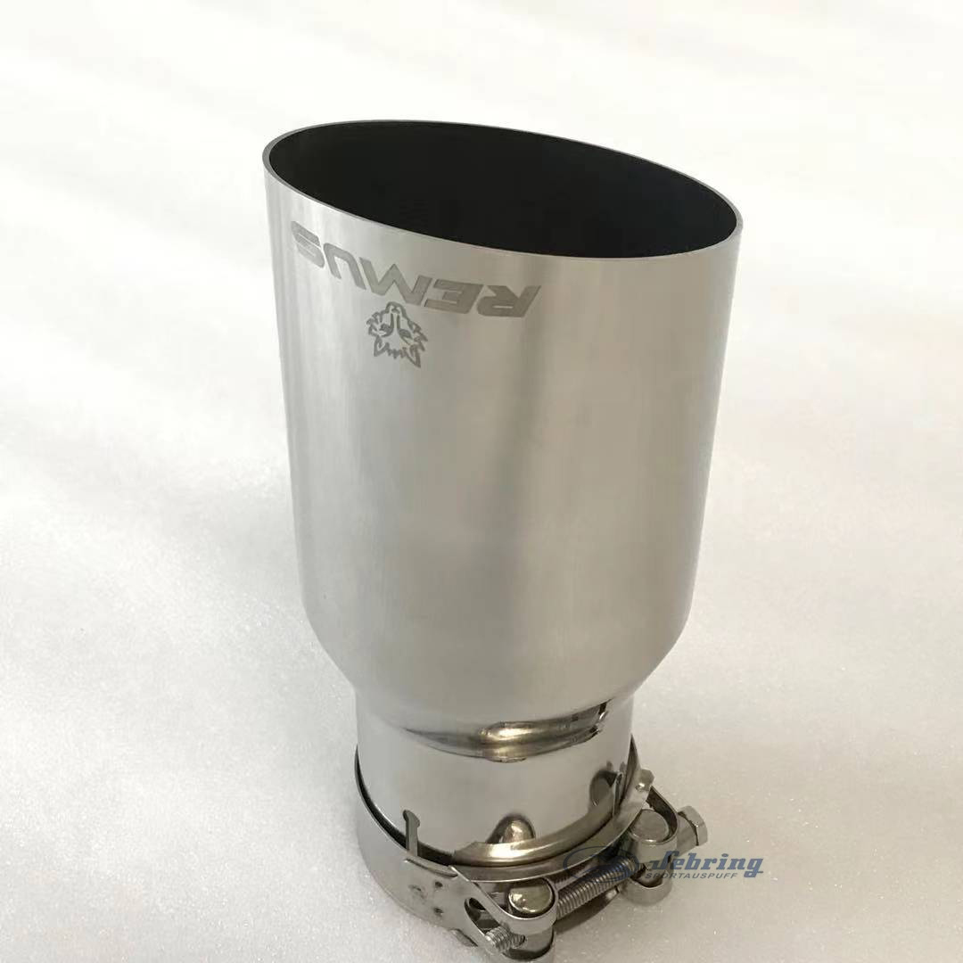 傾斜エッジステンレス鋼ユニバーサル自動車排気管accessorie修正先端