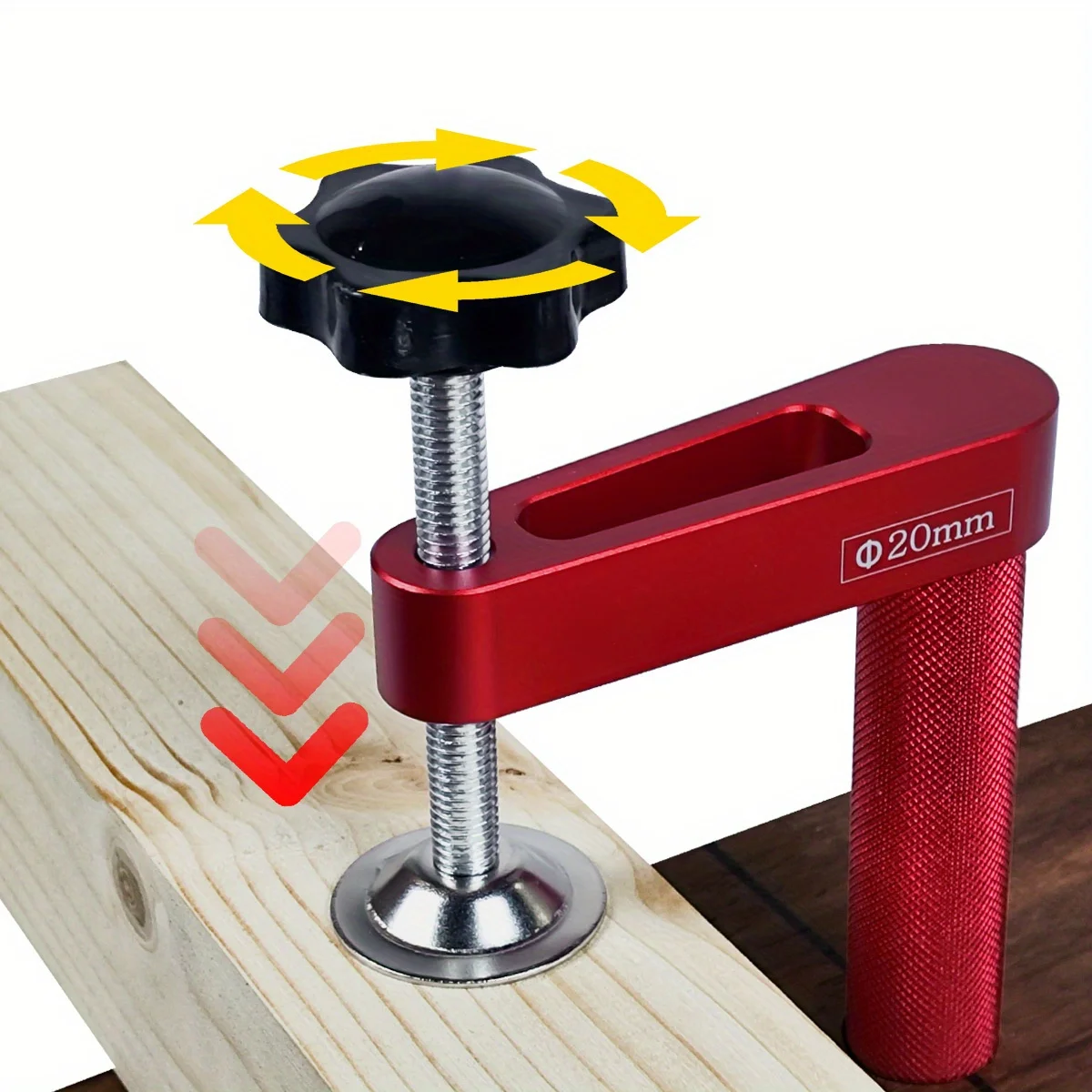19mm / 20mm 1pc/2pcs Dog Hole Clamp Woodworking Bench Stop Bench Dog Clamp Aluminum Alloy Desktop Fixed Clip - Hold Down Clamps