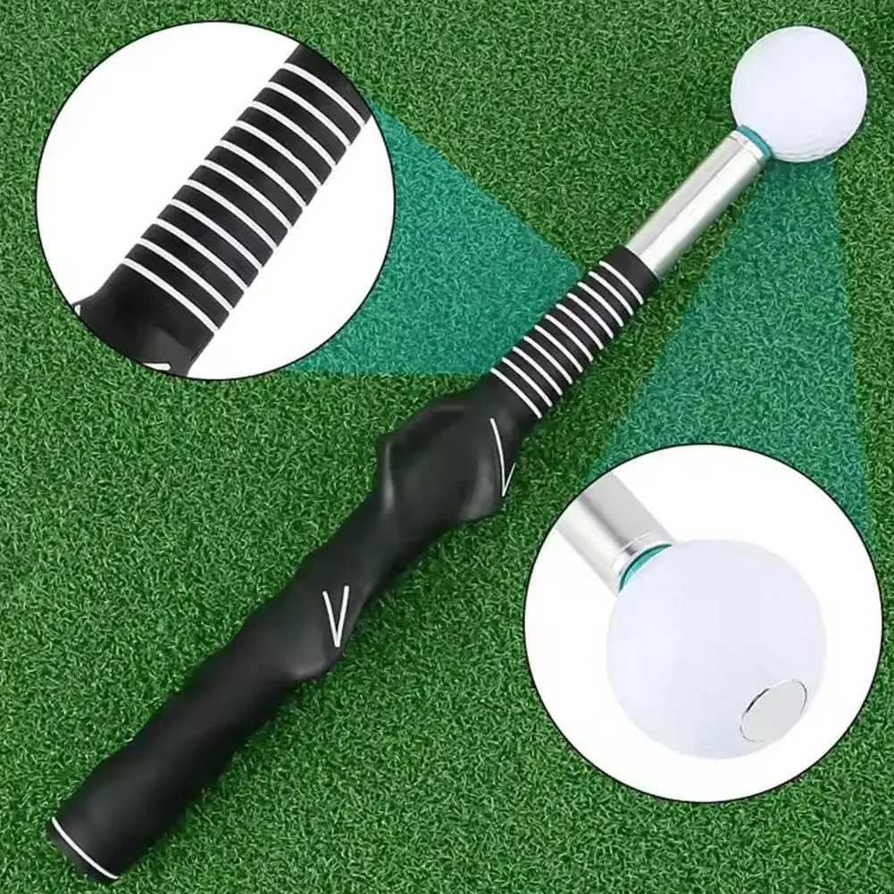 Golf Swing Trainer Beginner Alignment Gesture Correct Wrist Swing Trainer For Grip Strength Practice Stick Training Aids