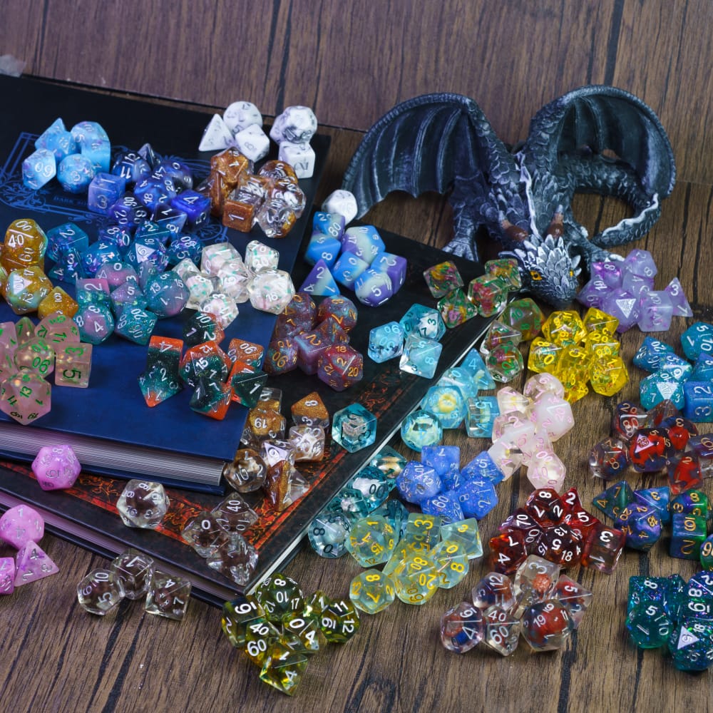 7 шт./набор, полимерные кости для настольных игр