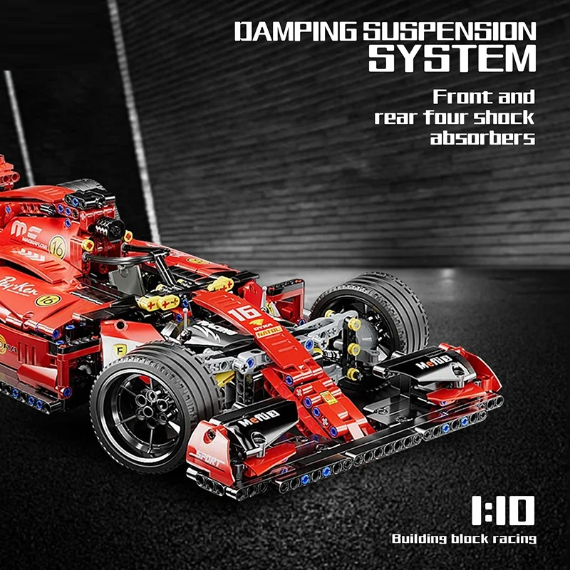 Blocs de construction voiture télécommande Super voiture de course Moc briques RC modèle de haute technologie voiture de course jouets véhicule enfants garçons cadeau de noël