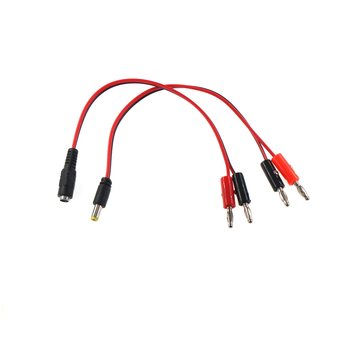Cable de enchufe CC a conector banana, cable de prueba de alimentación de 4mm, DC5.5-2.1, enchufe de linterna de giro, CC macho, CC hembra