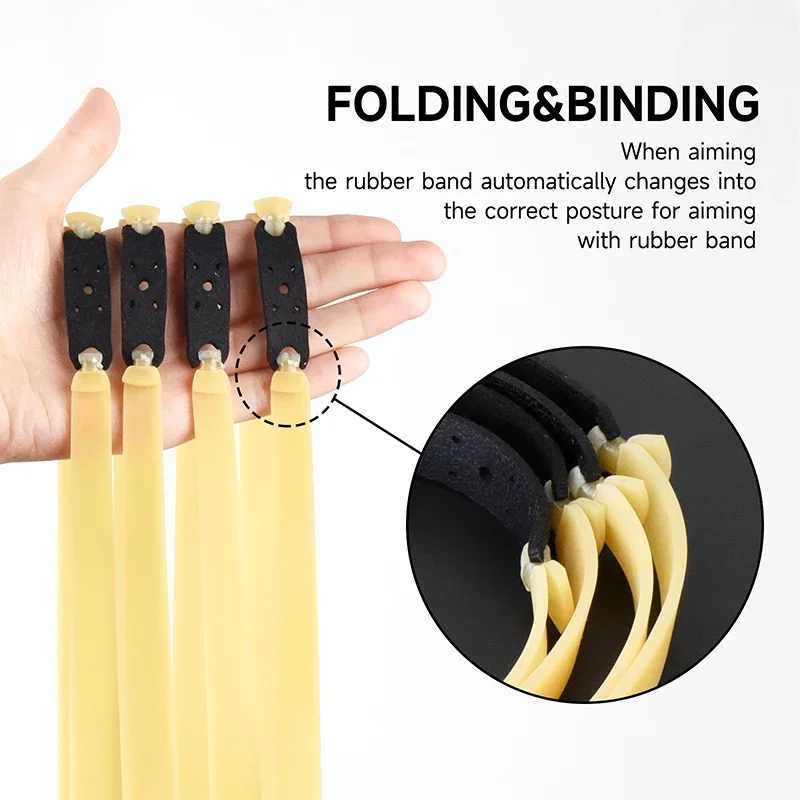 1/3/5 Pz 2.0mm Ispessito Slingsshot Elastico Ad Alta Elasticità Ad Alta Precisione In Lattice Elastico Slingshot Tiro Accessori