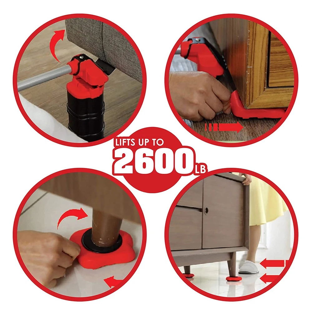 Nhiệm Vụ Nặng Nề Đồ Nội Thất Mover Bộ Đồ Nội Thất Mover Công Cụ Giao Thông Vận Tải Nâng Lên Nặng Chất Liệu Di Chuyển Con Lăn Bánh Xe Thanh Dụng Cụ Cầm Tay