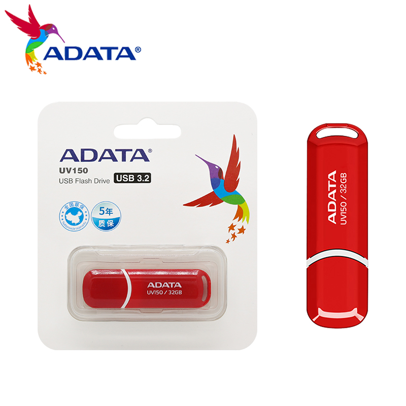 ADATA UV150 USB3.2 高速フラッシュ USB フラッシュドライブプラグアンドプレイ簡単ポータブル USB フラッシュドライブブラック 256 ギガバイト 128 ギガバイト 64 ギガバイト 32 ギガバイト