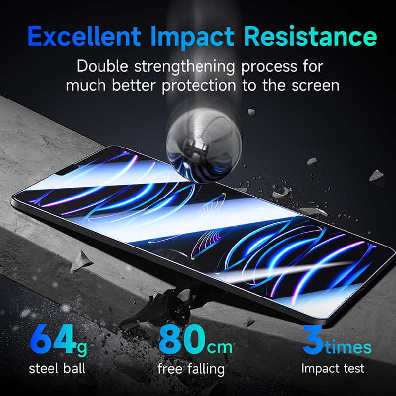 Baseus 強化ガラス iPad Pro 13 2024 11 12.9 インチスクリーンプロテクター iPad Air 6 5 4 3 mini 6 フィルム iPad 10 9 8 7 世代