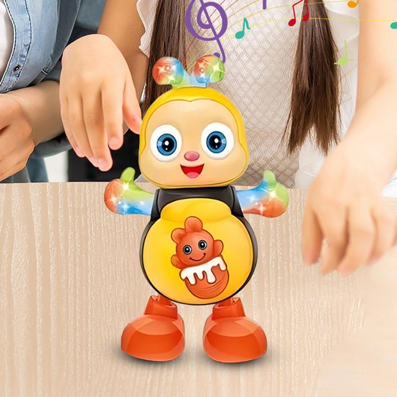 Dancing Bee For Kids Musical Toys Electronic Cartoon Bee Preschool Learning Toy Interactive Singing Animal With Lights & Music