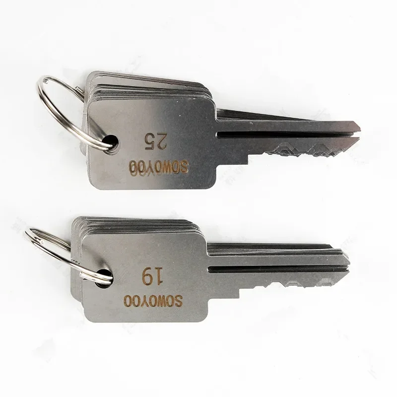 48 em 1 conjunto de chaves de bloqueio de ferramentas de serralheiro para bloqueio de cabeça de touro para bloqueio de ranhura S para fechaduras de uma palavra para SOWOYOO