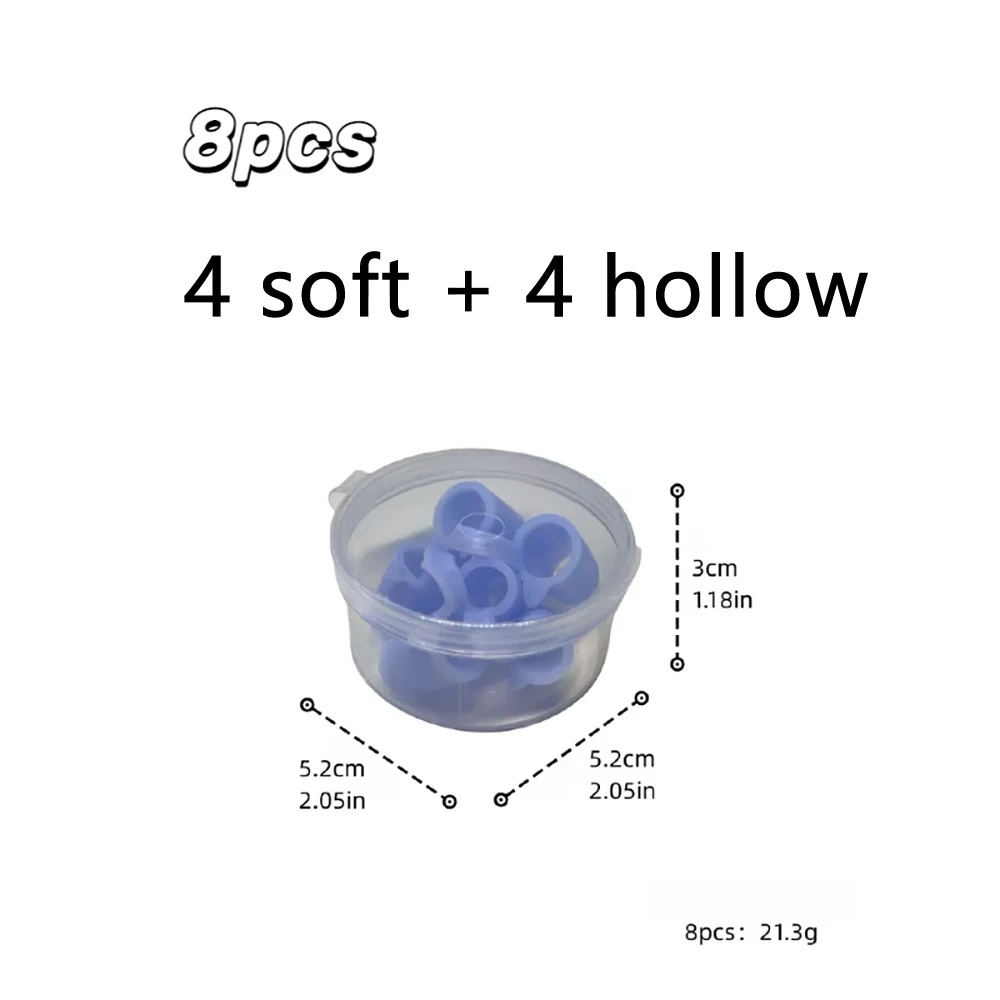 ใหม่ซิลิโคนสีฟ้า 4/8 ชิ้น/เซ็ต Snoring Solution Anti Snoring อุปกรณ์ Snore Nose Vents Dilators จมูกสําหรับ Better Sleep Sleeping Aid