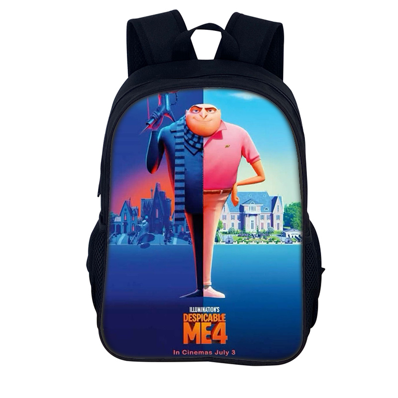 Mochila 유치원 만화 학교 배낭, 애니메이션 S-미니언 어린이 배낭, 가벼운 무게추 어린이 배낭