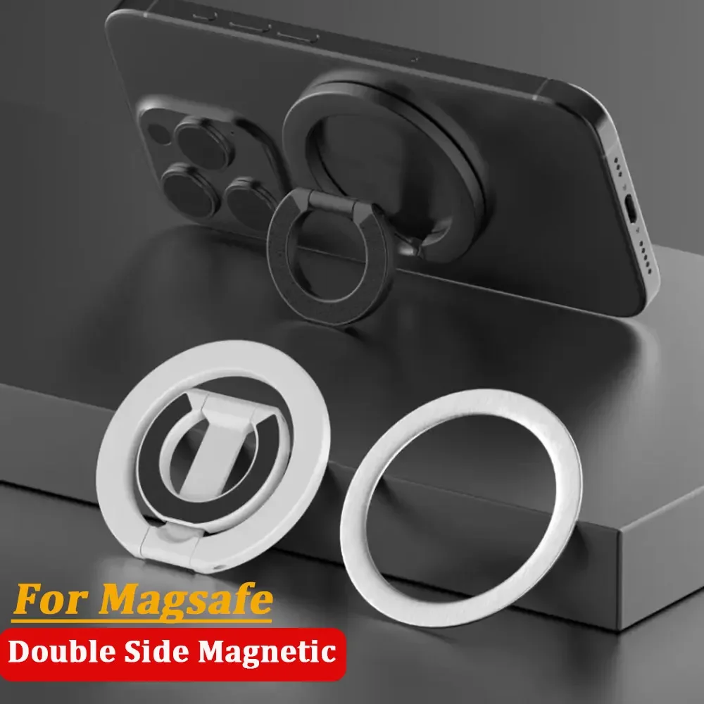 Soporte magnético de doble cara para teléfono MagSafe, soporte plegable portátil para teléfonos móviles, accesorios para teléfono, soporte de agarre