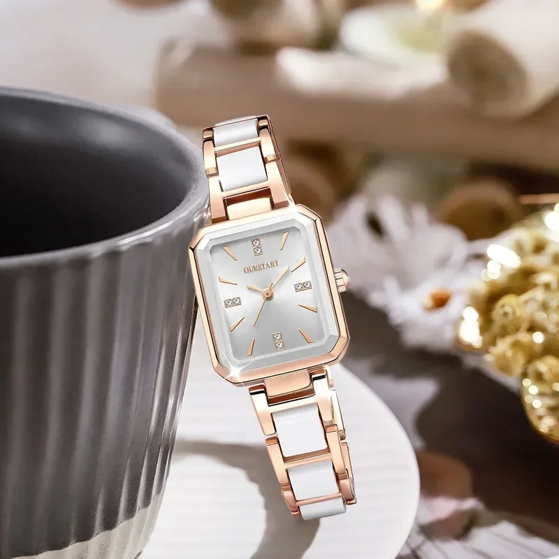 Reloj elegante a la moda para Mujer, relojes de cuarzo con esfera cuadrada versátil, relojes de pulsera de lujo para Mujer, Reloj para Mujer, Reloj para Mujer