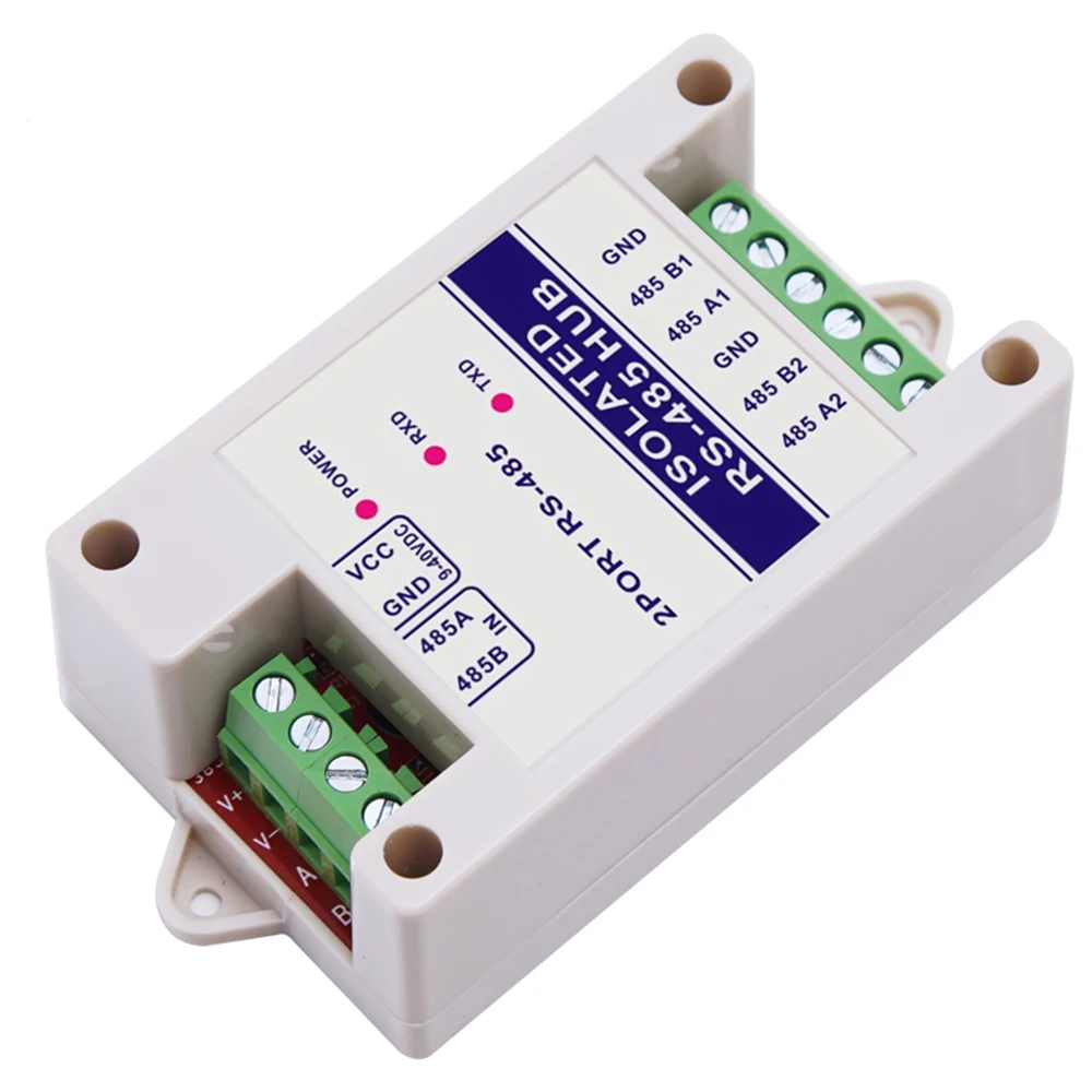 Amplificador industrial isolado do sinal do canal do cubo 2 do isolamento fotoelétrico RS485 do repetidor RS485