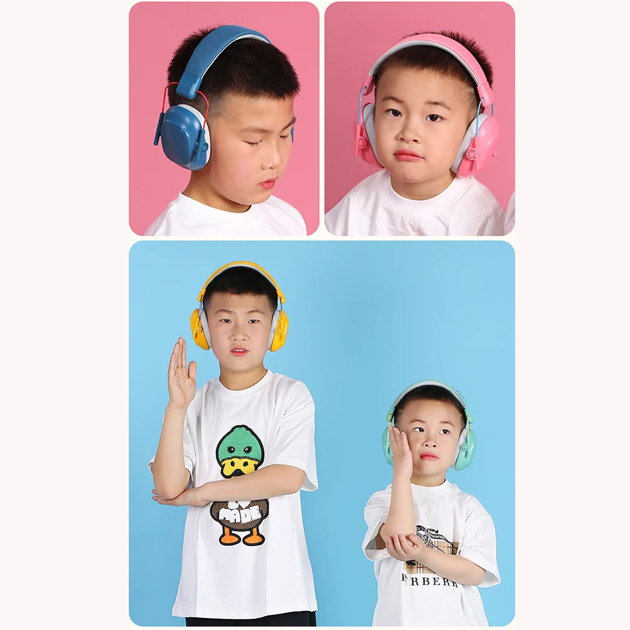 Un'orecchie antirumore per bambini, set di batterie per apprendimento di decompressione per aerei, cuffie con cancellazione del rumore con cuffie insonorizzate