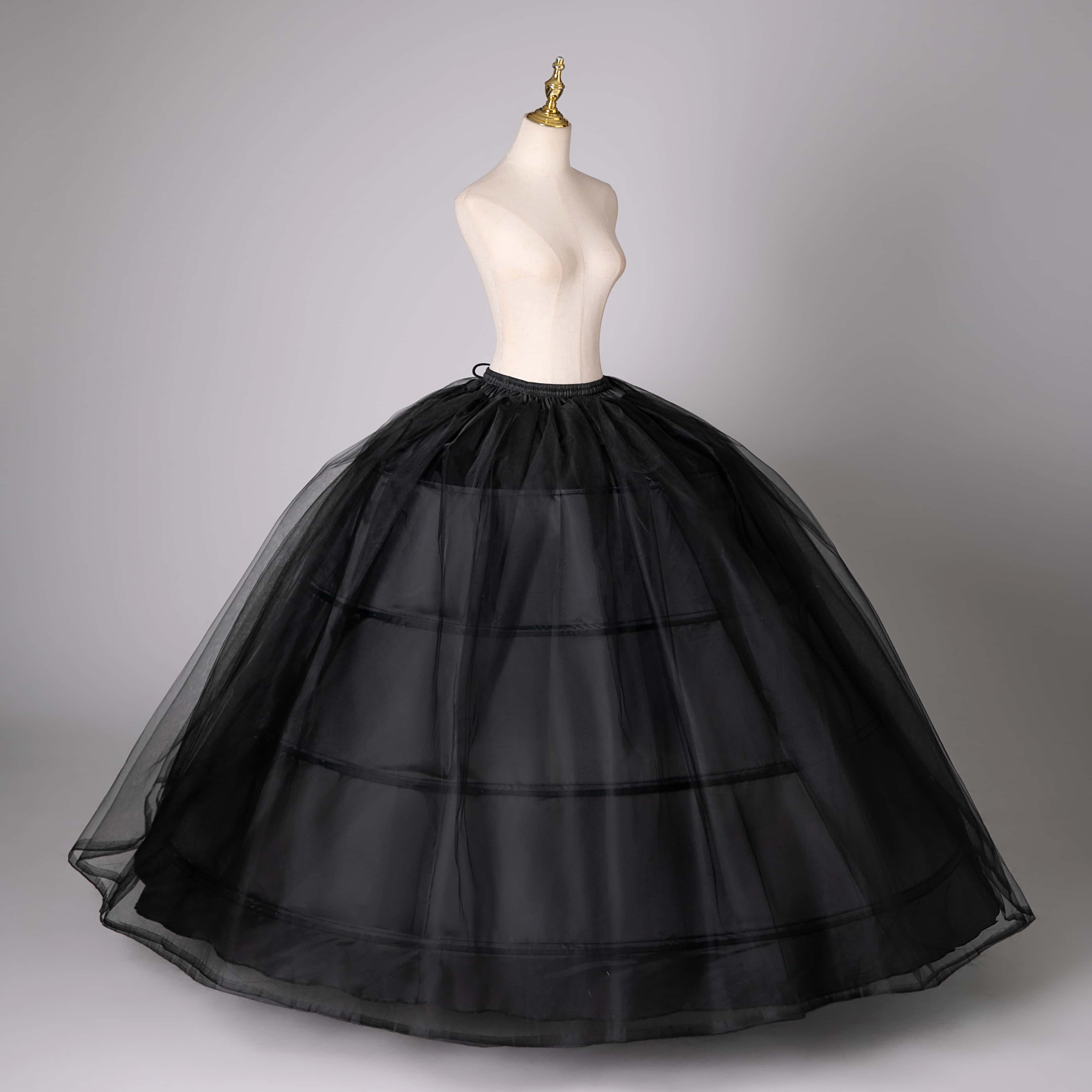 새로운 뜨거운 판매 4 농구 큰 흰색 페티코트 슈퍼 푹신한 크리 놀린 슬립 언더 셔츠 웨딩 드레스 신부 가운 재고 있음