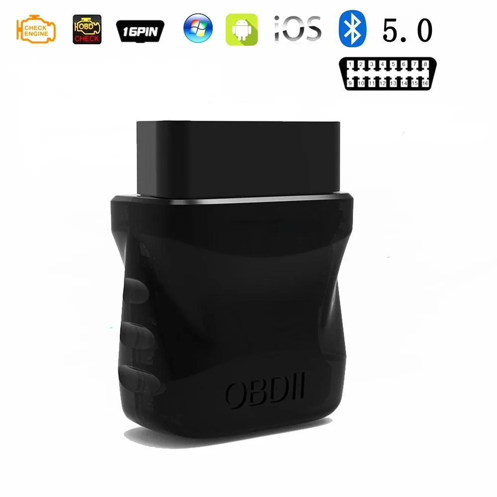 Lecteur de code de défaut de moteur de voiture ELM327 V2.1, scanner OBD2, Bluetooth 4.2, scanner de voiture, scanner de code de défaut IOS/Android EOBD