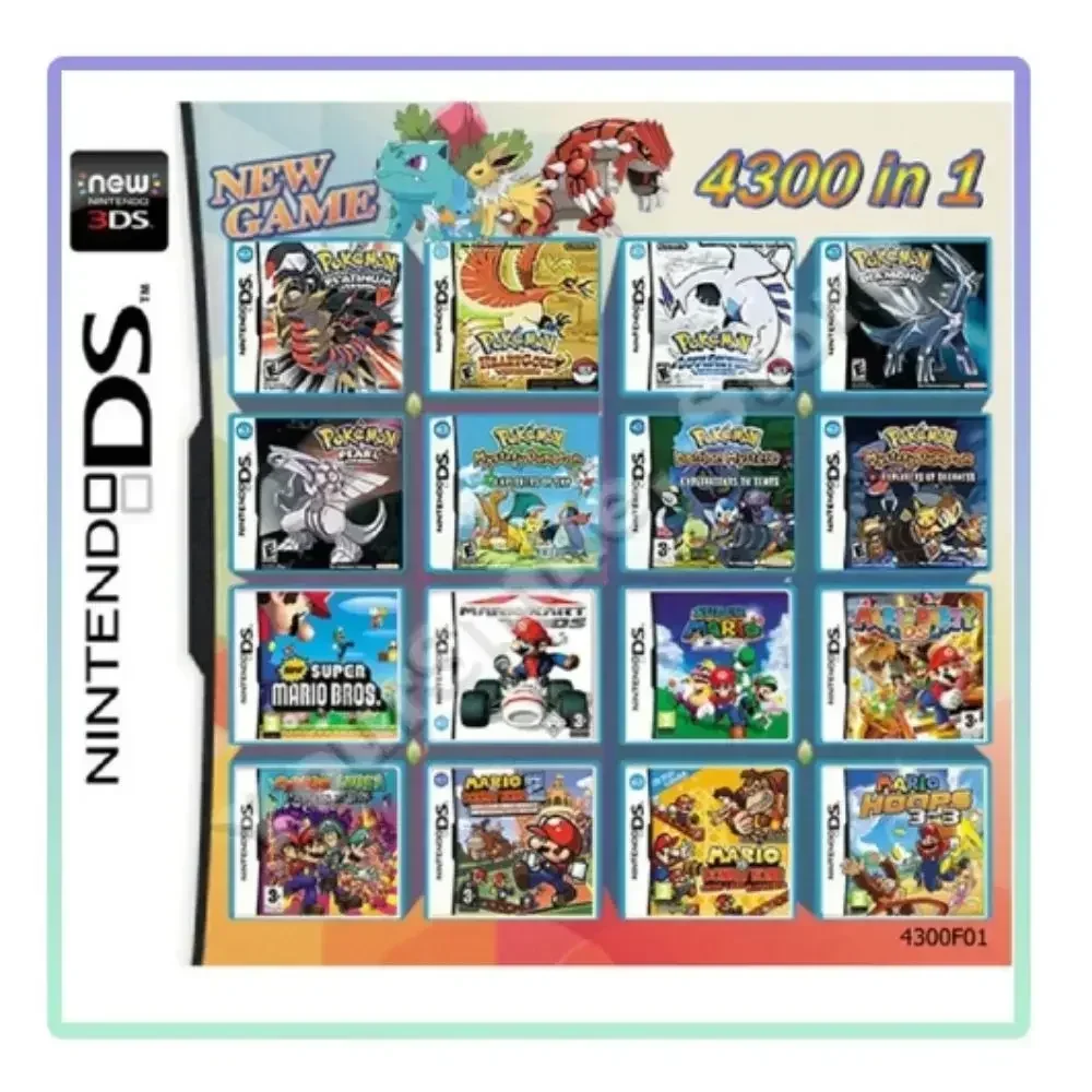 5000 in 1 Zusammenstellung DS NDS 3DS 3DS NDSL Spielkassette Karte Videospiel Handheld Player