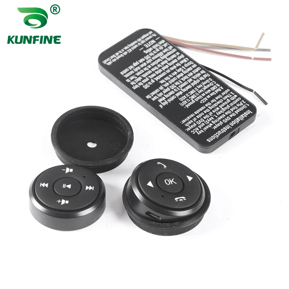 Control remoto inalámbrico Universal, botón para volante de coche, reproductor de DVD para coche, Radio, navegación GPS, botón de interruptor multifunción