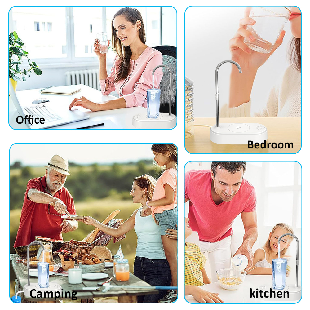 Electric Drinking Water Pump Automatic Water Dispenser For Gallon Drinking Water Bottle Pump For Home Office Portable Cold Water