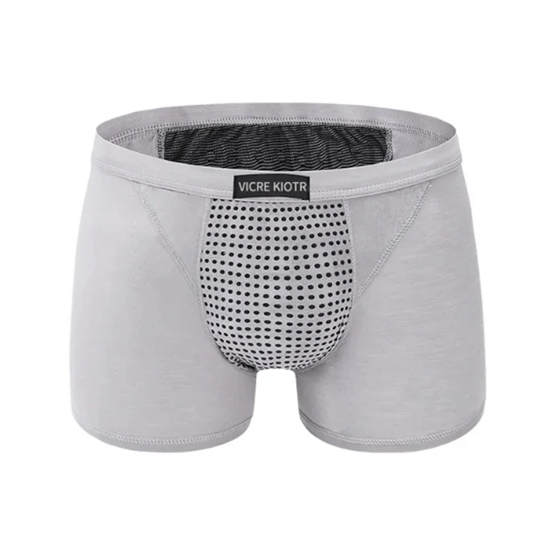 L-6XL 2023 nueva ropa interior fisiológica para hombres calzoncillos de aumento Boxer de salud pantalones cortos turmalina terapia magnética de próstata