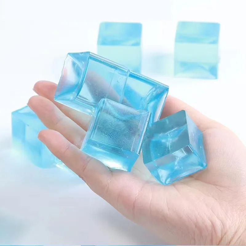 ใหม่ Fidget ของเล่น Mini Squishy ของเล่น Mochi Ice Block ความเครียดของเล่น Kawaii โปร่งใส Cube cat PAW ปลาความเครียดบีบของเล่น