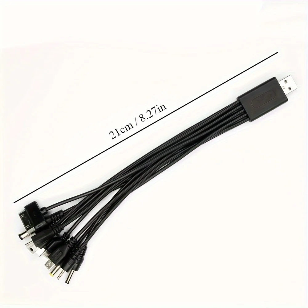 NNBILI Uniwersalny wielofunkcyjny kabel USB do ładowania telefonu 10 w 1 Wielogłowicowy kabel do ładowania do ładowarki Samsung Nokia