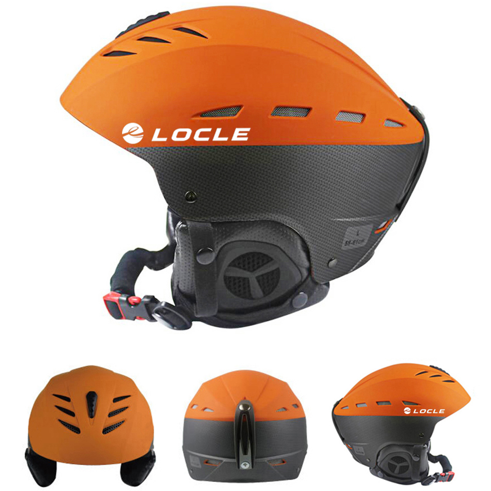 LOCLE スキーヘルメット男性と女性スキーヘルメット子供男の子女の子スキースケートボードスノーボードオートバイスノーモービルヘルメットサイズ S/M/L/XL