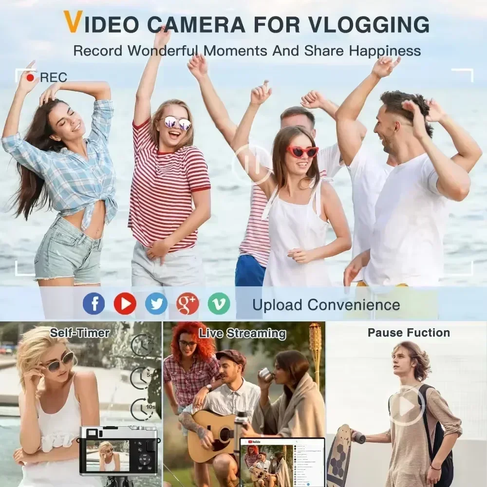 48 Million Pixel HD Digital Camera Retro Shooting Viewfinder Electronic Anti-Shake SLR Cameras Student Micro-Single Cam NEW