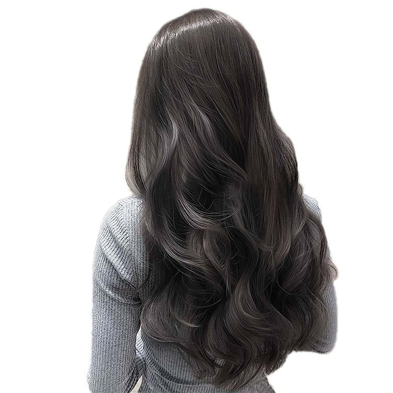 MSTN-Extensión de cabello largo sintético de 24 pulgadas, postizo resistente al calor, pieza de cabello de forma Natural