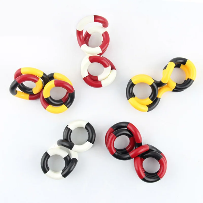 Fidget Spinner Chain ของเล่นบิดวงกลมของเล่นผู้ใหญ่ Antistress Spinner ของเล่นเด็กความเครียดบรรเทา DIY Chain ออทิสติกของขวัญ
