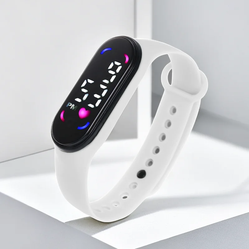 Orologi da donna impermeabili alla moda per bambini Ragazze Touch LED Sport Bracciale digitale Orologio elettronico per bambini Ragazzi Giocattoli Regalo