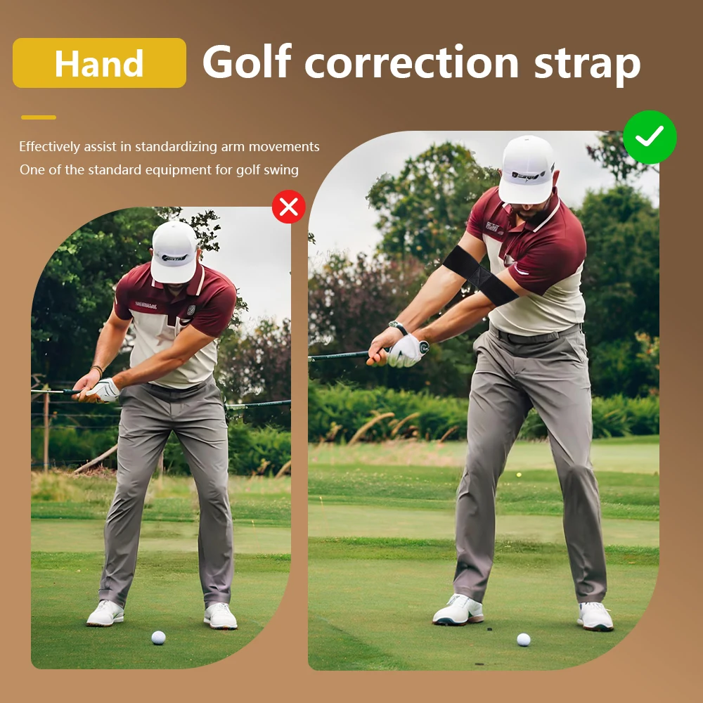 1PC Professional Elastic Golf Swing TRAINER วงแขน,Golf Swing Gesture Corrector สําหรับผู้ชายผู้หญิงเริ่มต้น