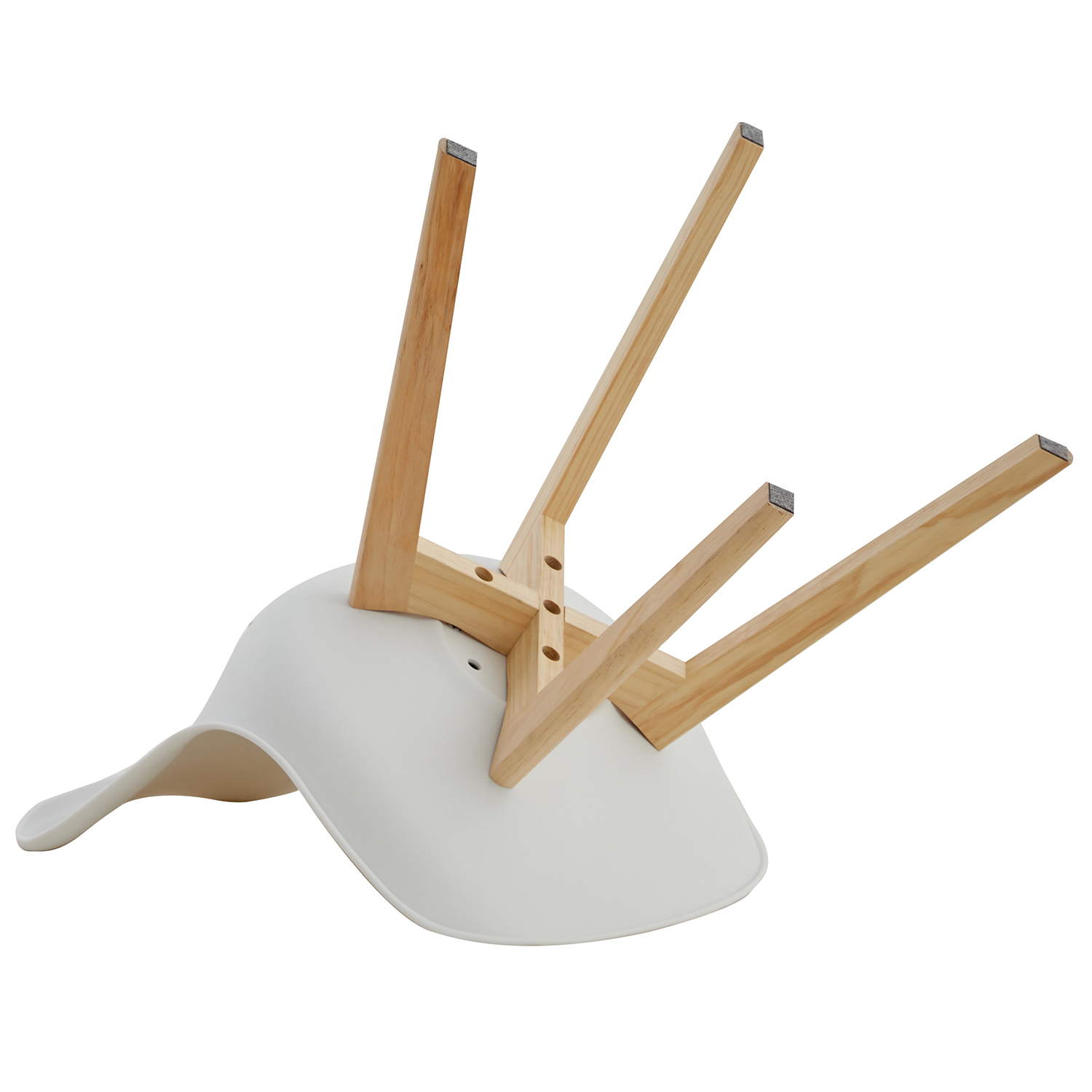 EGOONM-Cadeiras medievais de estilo nórdico, cadeiras minimalistas, assento de couro sintético acolchoado, pernas de madeira, móveis medievais, 4 peças, 6 peças