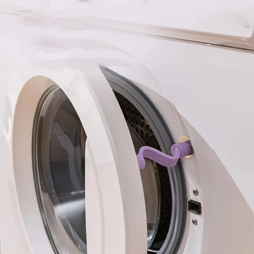 Fechadura de segurança para porta de lavanderia, ventilada e anti-molde, clipe de proteção para máquina de lavar e banheira, 0,79x3,94 polegadas, 1 peça