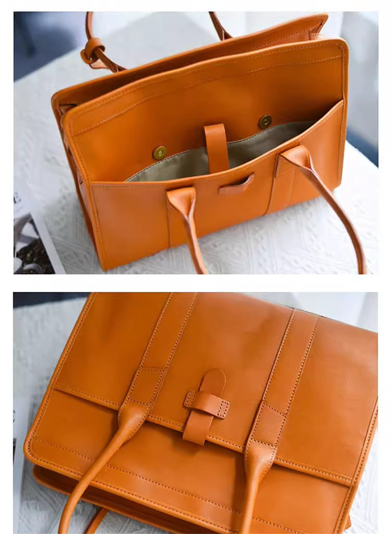 Pndme Modedesigner Luxus Echt leder Damen Aktentasche Geschäft hochwertige Rindsleder Arbeit 14 Zoll Laptop Handtasche