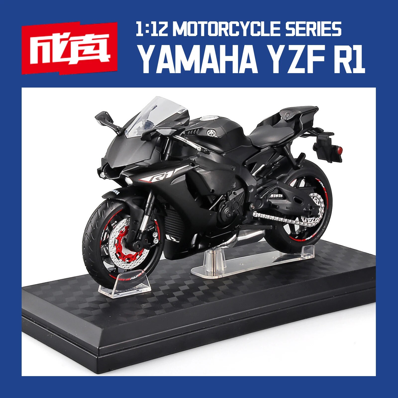 1:12 Schaal Motorfiets Model Die Gegoten Metaal Met Plastic Onderdelen Motorfiets 2020 Yamaha YZF-R6