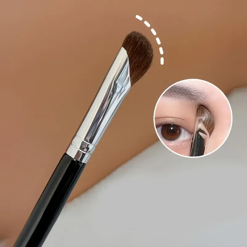 Pennello per ombretto per contorno naso 3D - Bacchetta per eyeliner angolata, Viaggio portatile, Pennello per trucco evidenziatore, Strumenti per trucco professionale per principianti