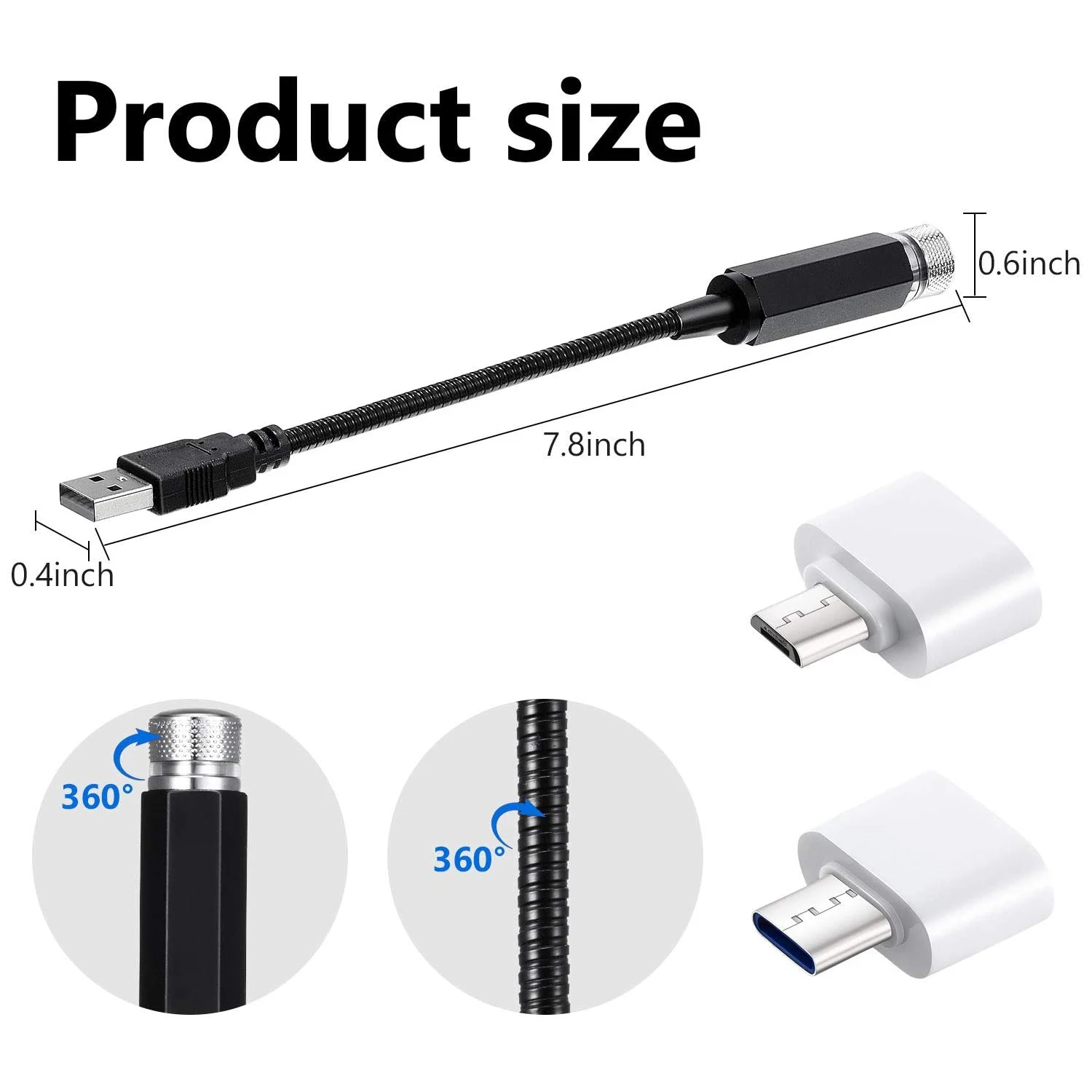 Điều Chỉnh Tự Động Nội Thất Trang Trí Đèn Lãng Mạn Đèn LED Xe Hơi Ô Tô Mái Ngôi Sao Đêm Chiếu Bầu Không Khí Galaxy Đèn USB Đèn Trang Trí