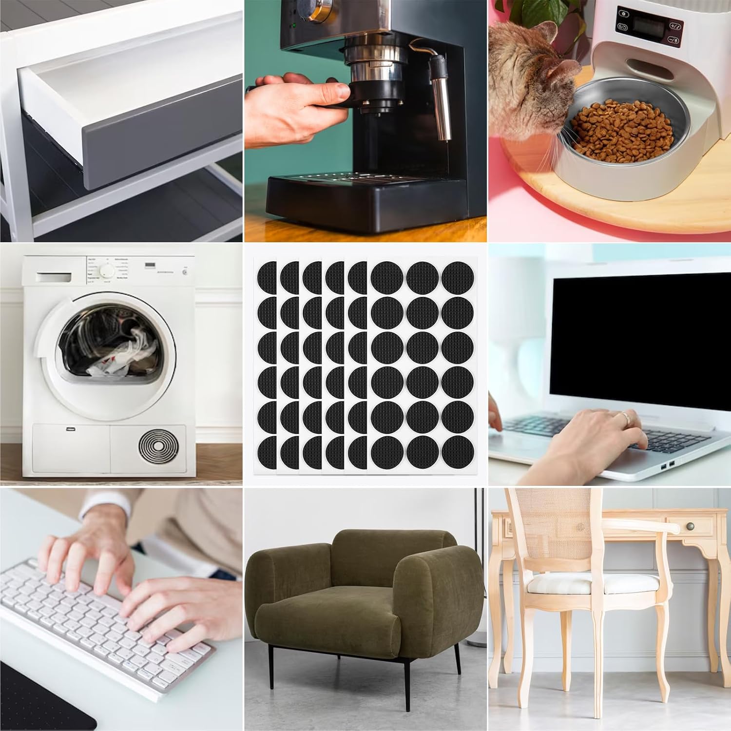 Almohadilla protectora autoadhesiva para patas de muebles, almohadilla para patas de silla, antideslizante, resistente a los arañazos, almohadillas protectoras de suelo para pies de muebles DIY